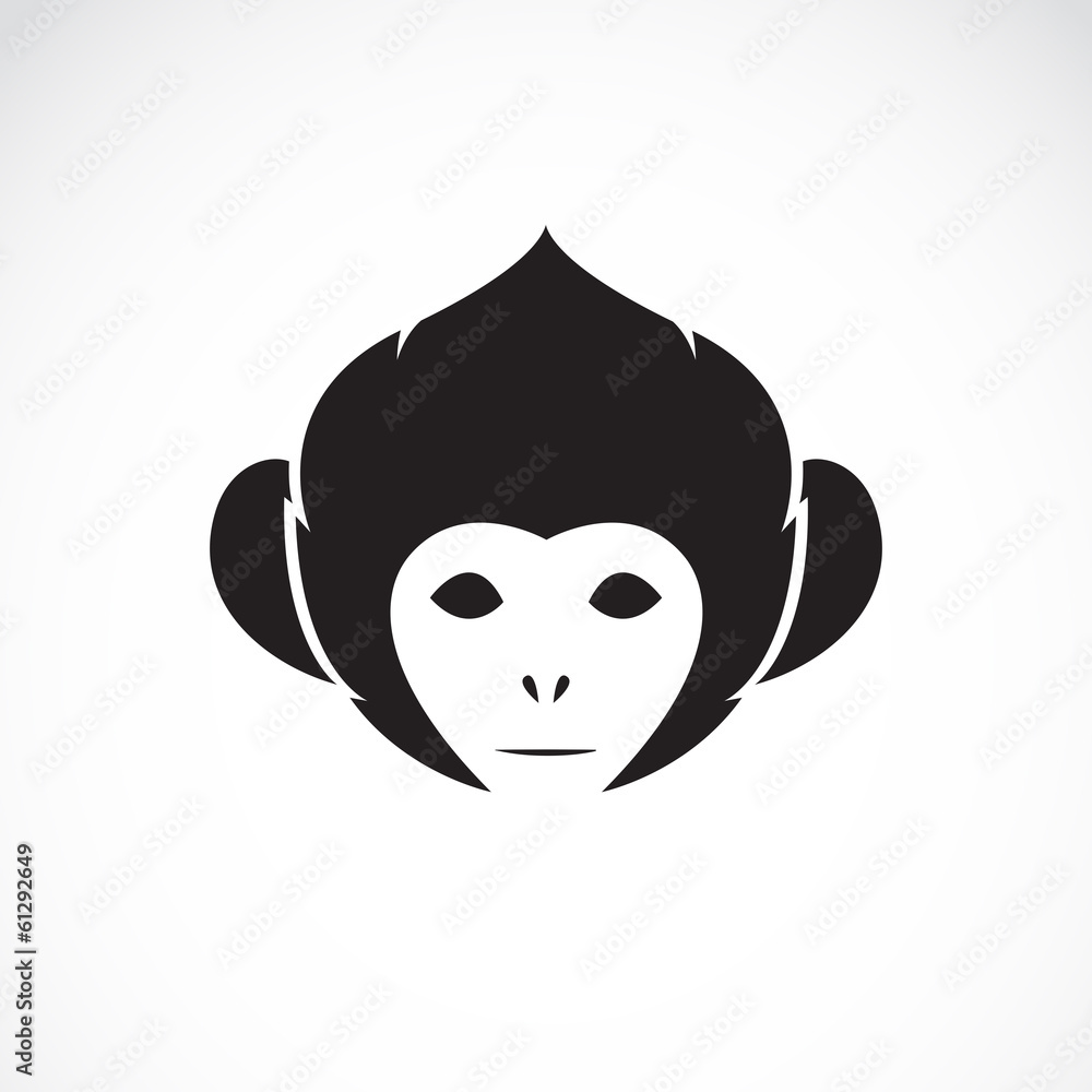 Vector image of an monkey head Vector image of an monkey head