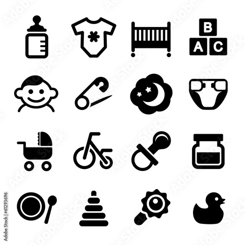 Baby icon set