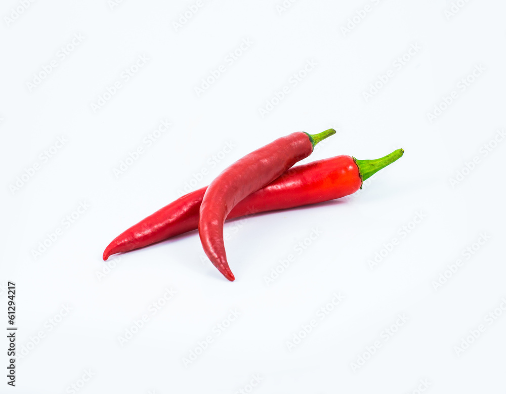 red hot chili pepper isolated