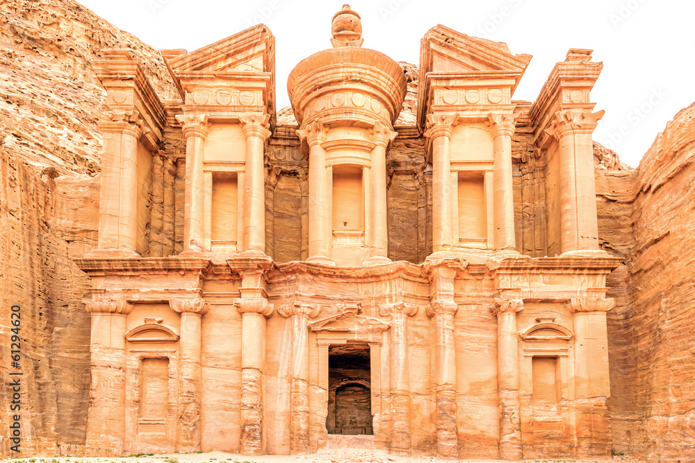 Ad Deir in the ancient Jordanian city of Petra, Jordan