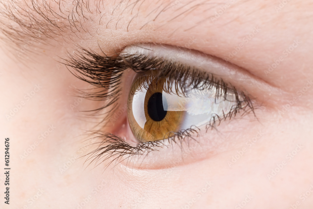 Obraz premium teenager eye macro