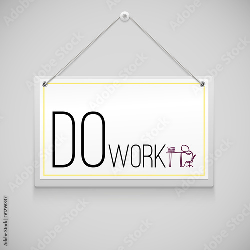 Realistic hanging advertisement canvas