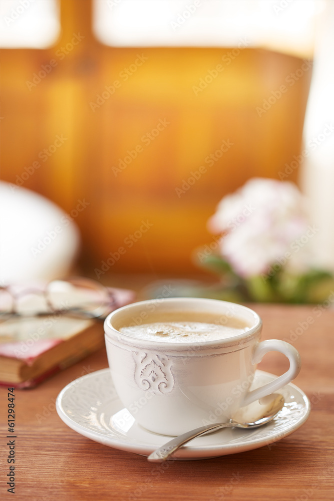 Obraz premium Coffee latte still life