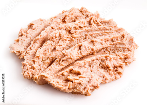 Pate isolated on white background