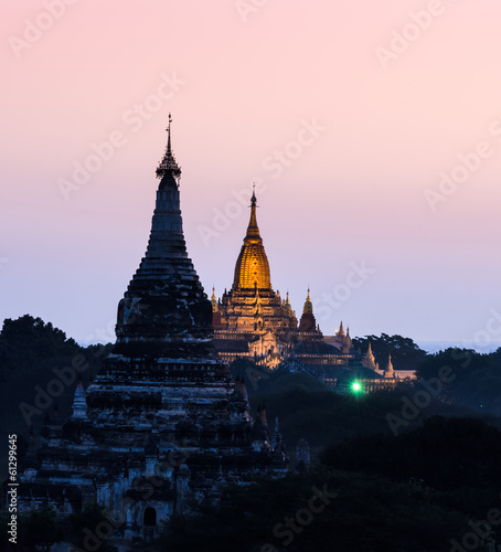 Bagan at dawn, Myanmar