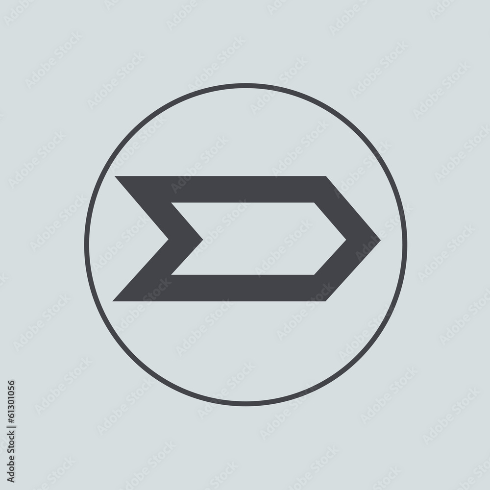 Vector circle icon on gray background. Eps 10 Vector circle icon on gray background. Eps 10