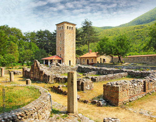 Obraz na płótnie The Patriarchate of Pec Monastery in Kosovo, WH UNESCO w salonie
