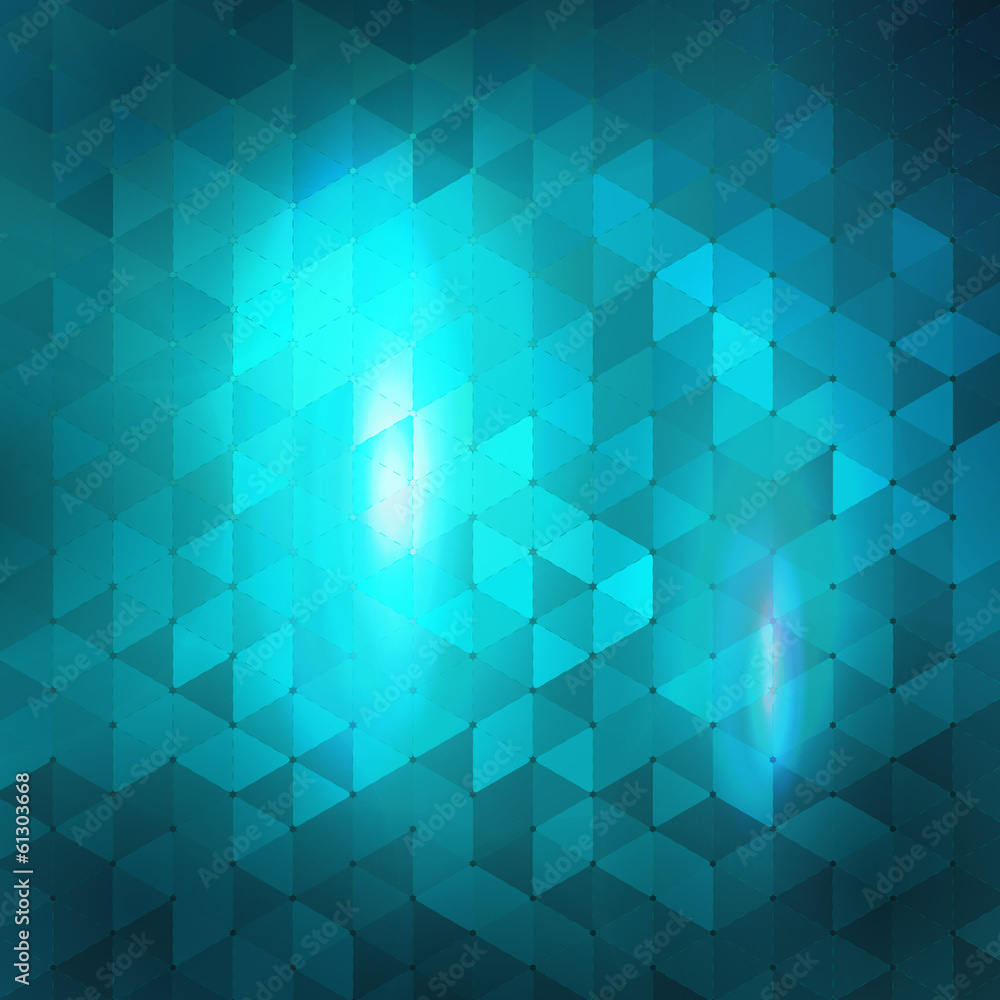 Fototapeta premium Blue abstract mosaic background.