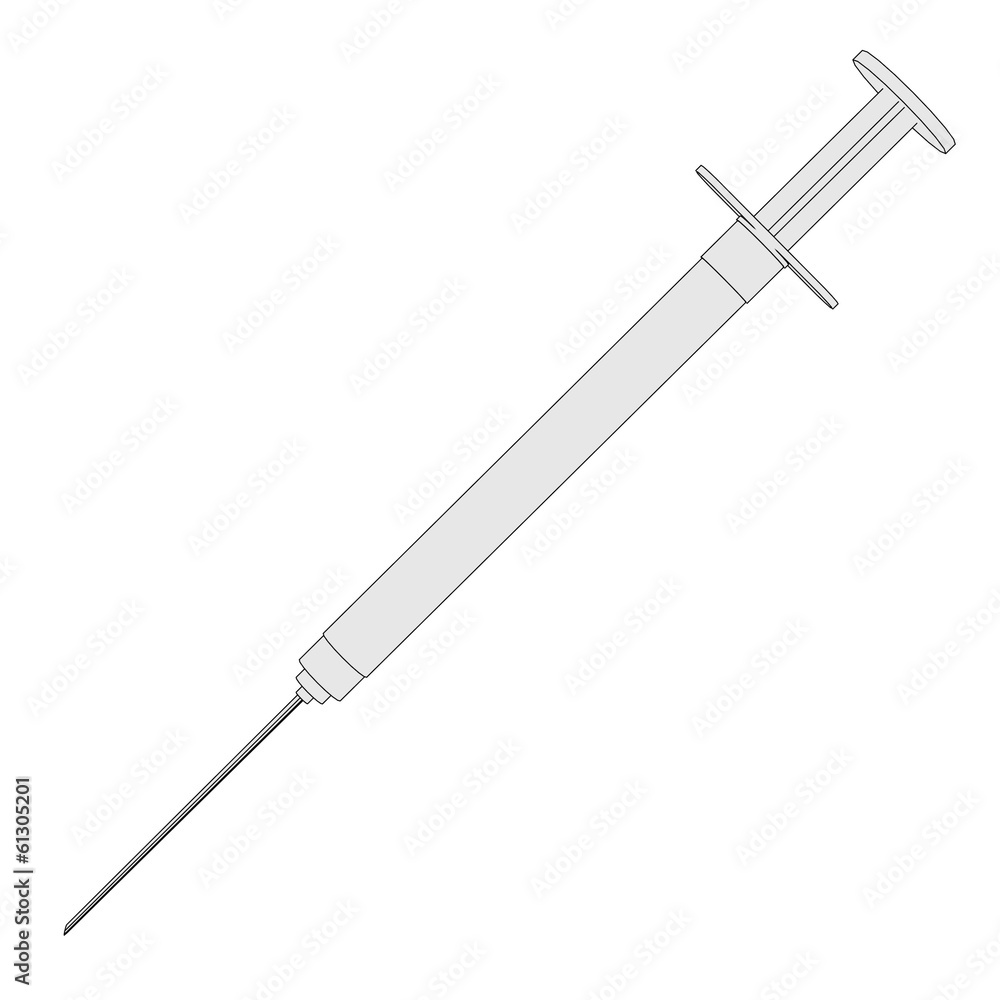 cartoon image of medical syringe cartoon image of medical syringe