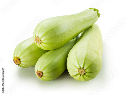Wallpaper Mural Fresh zucchini. Squash isolated on white background Torontodigital.ca