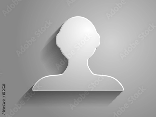 3d Vector illustration of a person icon