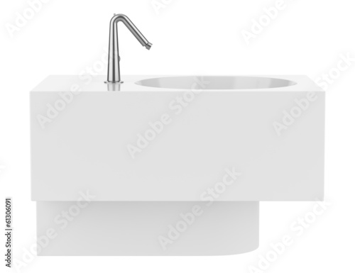 ceramic bidet isolated on white background