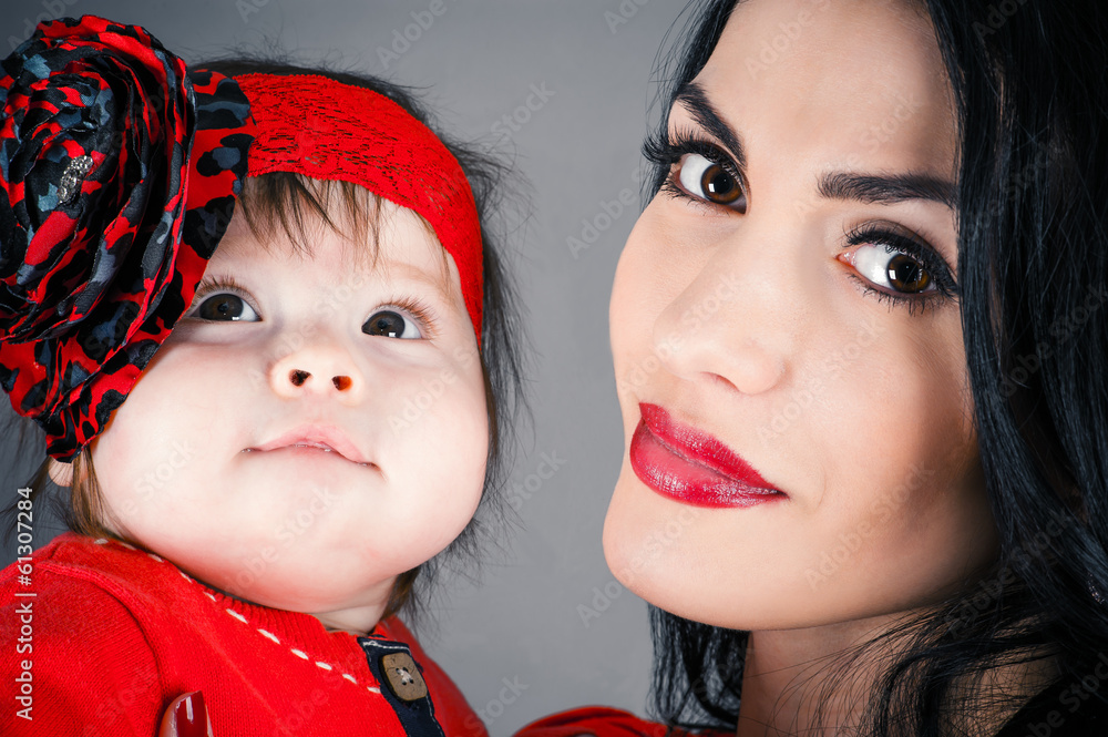 picture of happy mother with baby picture of happy mother with baby