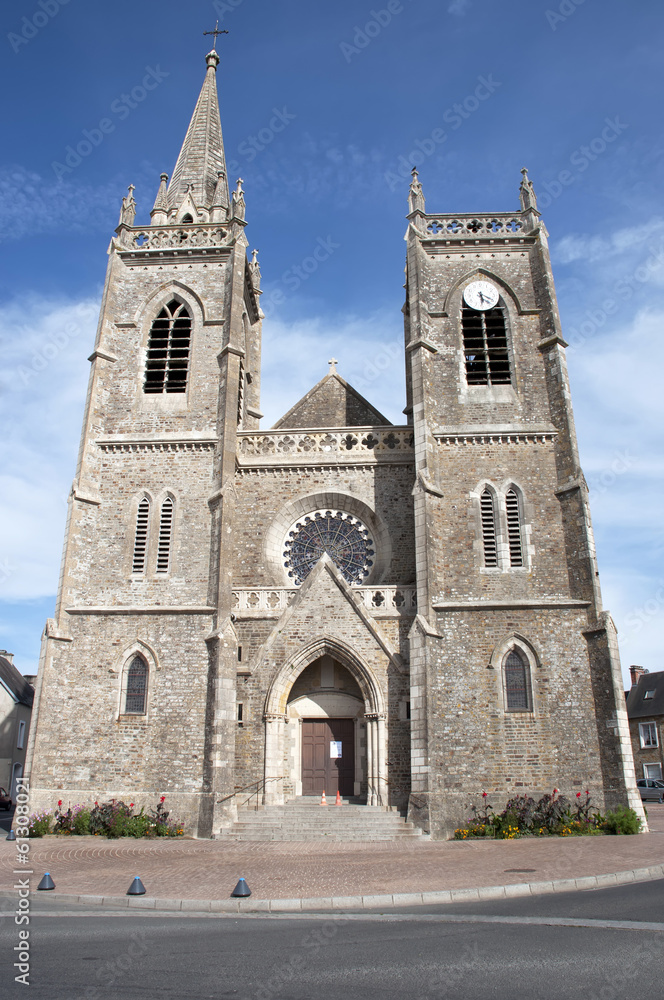France, La Haye du Puits - église