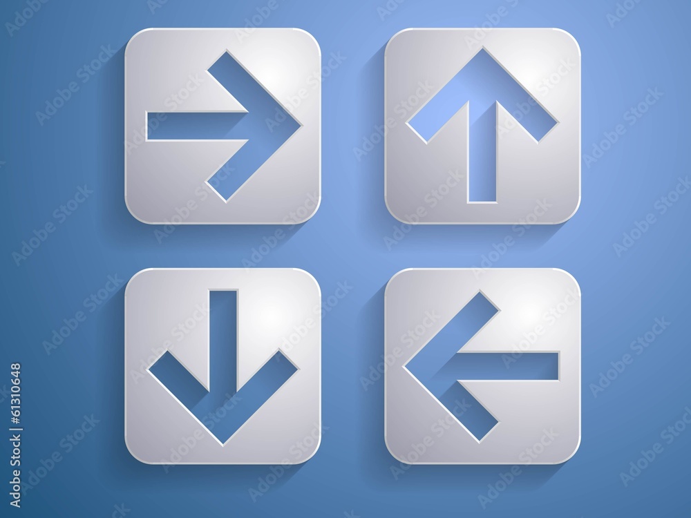 set Vector icon of arrows illustration set Vector icon of arrows illustration
