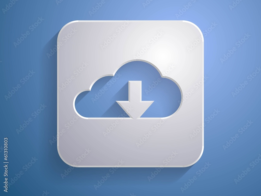 3d Vector illustration of a download icon 3d Vector illustration of a download icon