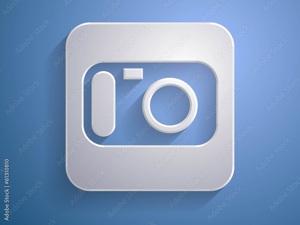 3d Vector illustration of a camera icon 3d Vector illustration of a camera icon