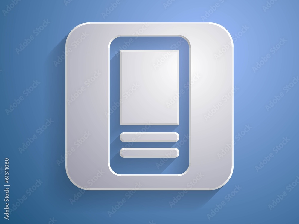3d Vector illustration of cellphone icon 3d Vector illustration of cellphone icon
