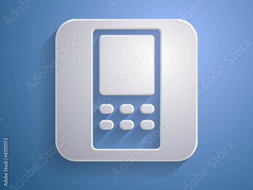 3d Vector illustration of cellphone icon
