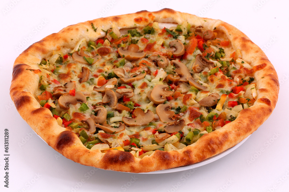Lahmacun / Pizza with mushroom