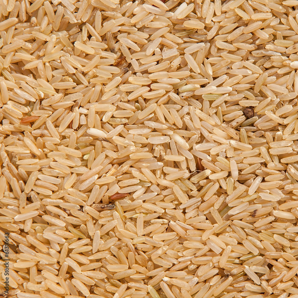Brown rice background. Brown rice background.