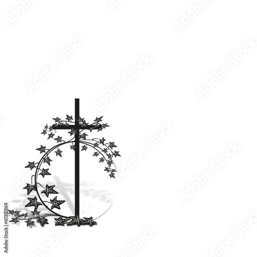 Efeuranke mit Kreuz_1022