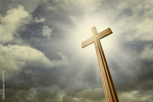 Cross against the sky