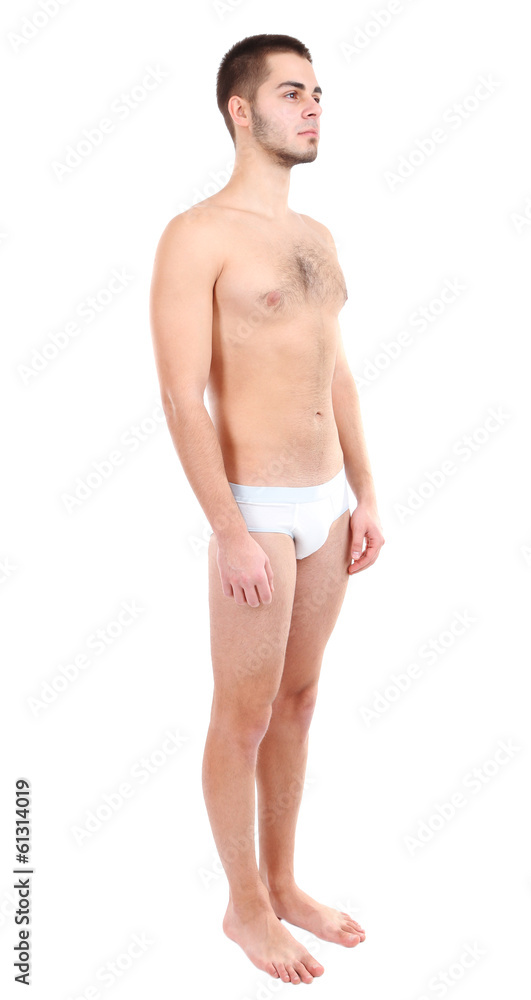 Handsome young man isolated on white Handsome young man isolated on white