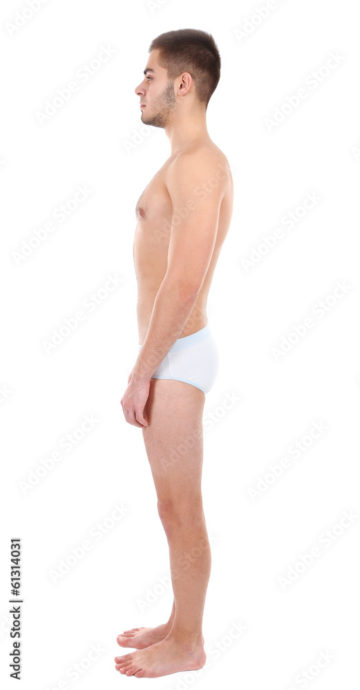 Handsome young man isolated on white Handsome young man isolated on white