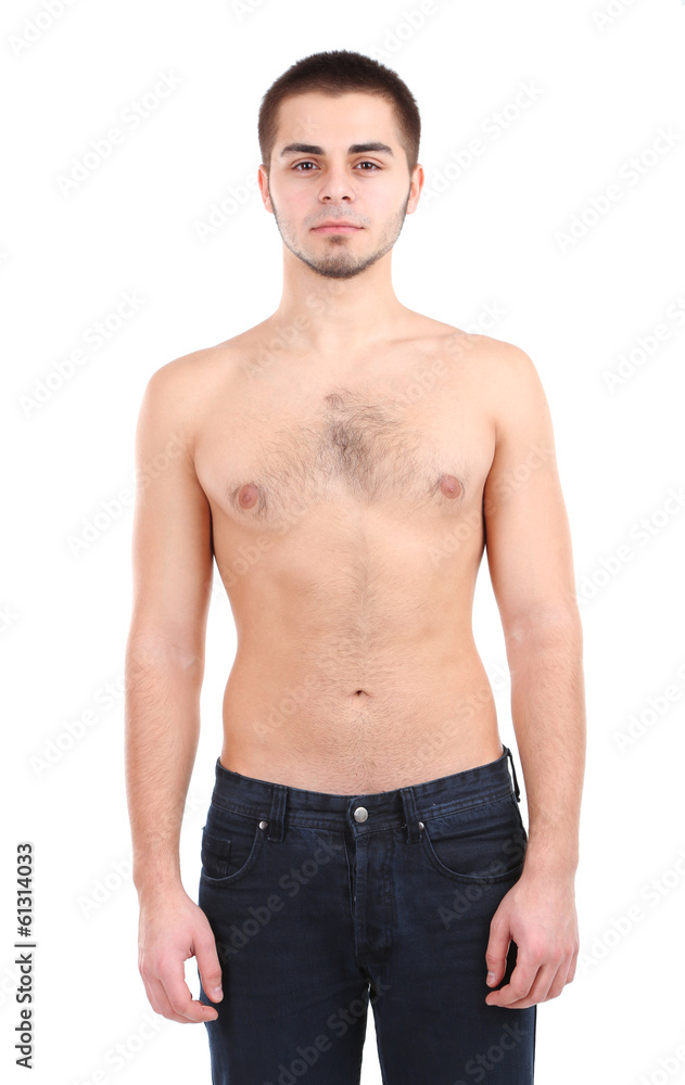 Handsome young man isolated on white Handsome young man isolated on white