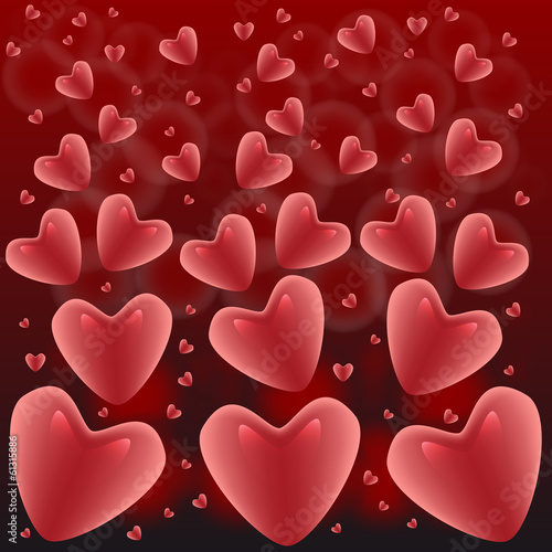 pioggia di cuori