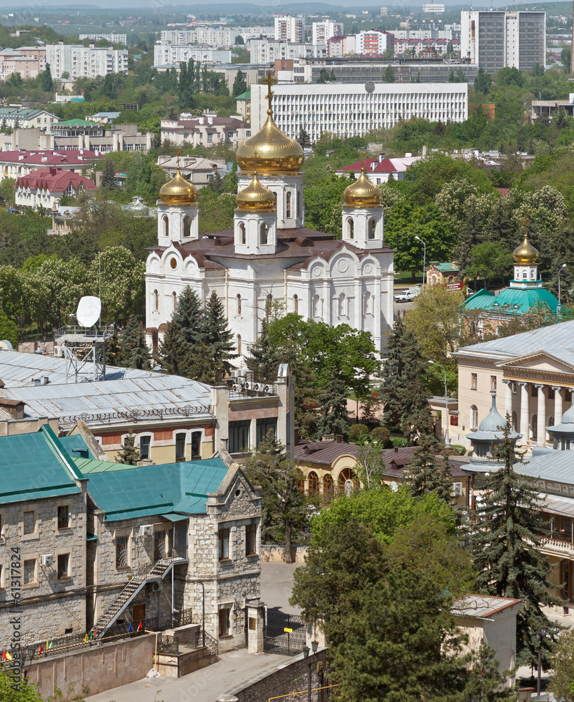 Fototapeta premium Cathedral of the urban buildings. Pyatigorsk.