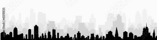 Cityscape skyline at Morning-vector