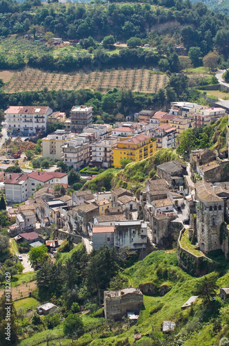 Panoramic view of Tursi. Basilicata. Italy.