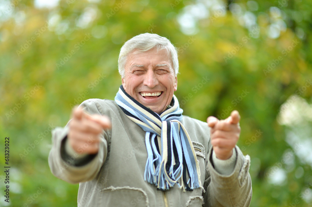 Fototapeta premium Senior man in the park