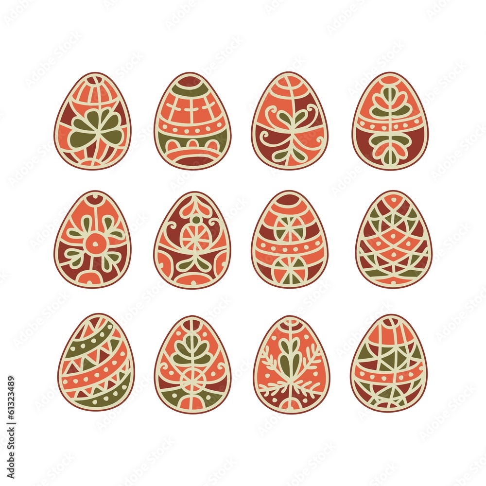 Traditional Easter Eggs Set Traditional Easter Eggs Set