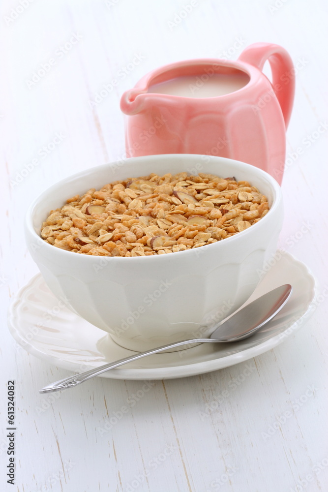 Delicious and healthy granola cereal Delicious and healthy granola cereal
