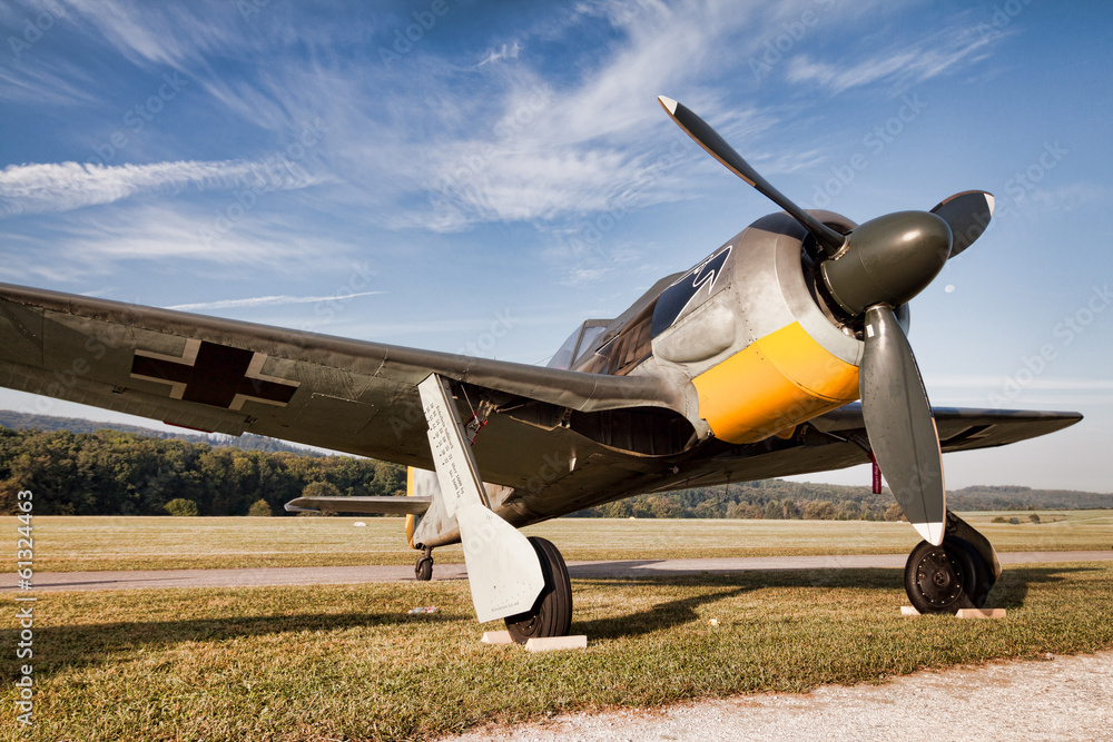 Focke-Wulf Fw 190 am Boden Stock Photo | Adobe Stock