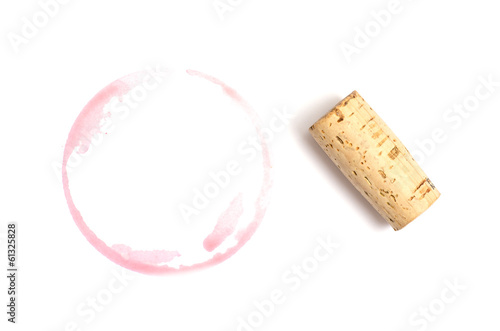 Fotografi Roter Fleck vom Wein