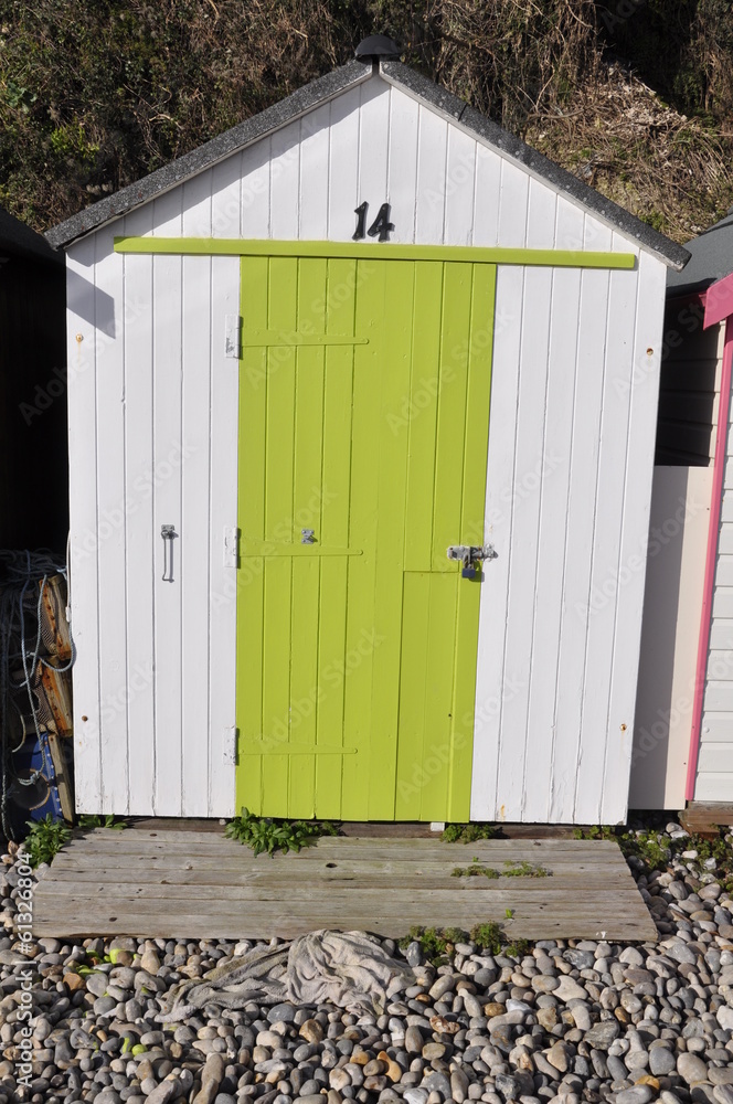 Naklejka premium English Beach Hut