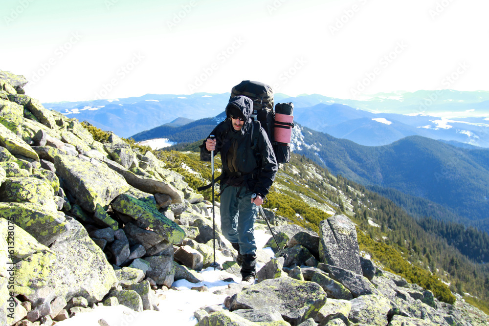 Spring hiking. Spring hiking.