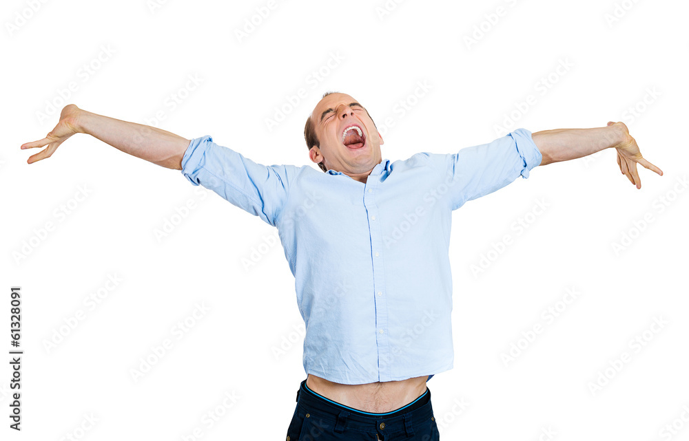 Excited man Excited man