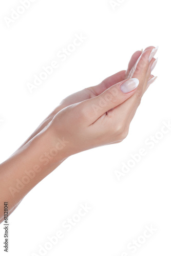 Beautiful open woman hands
