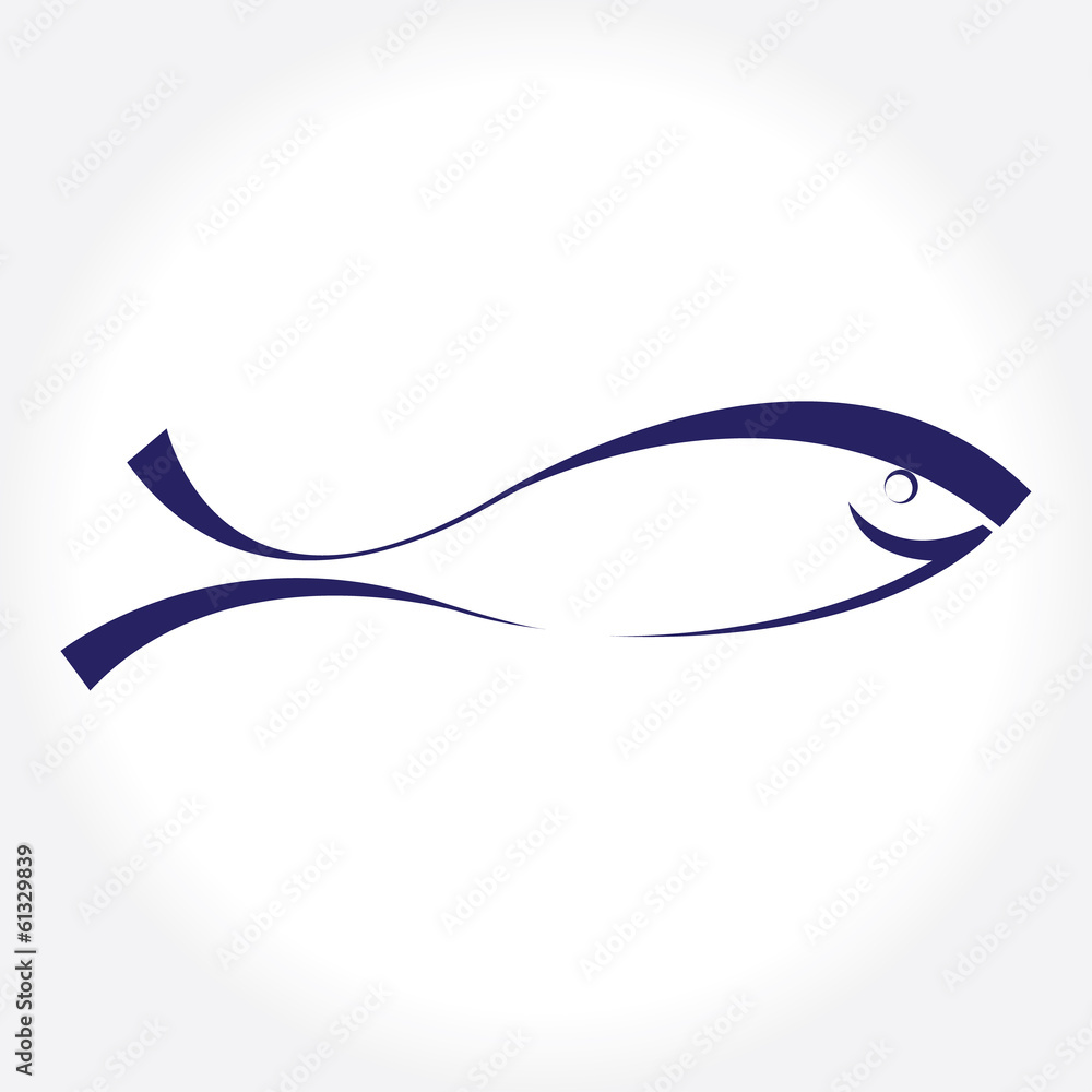 Obraz premium fish logo
