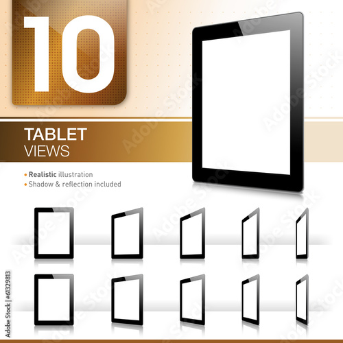10 Tablet Views - Realistic