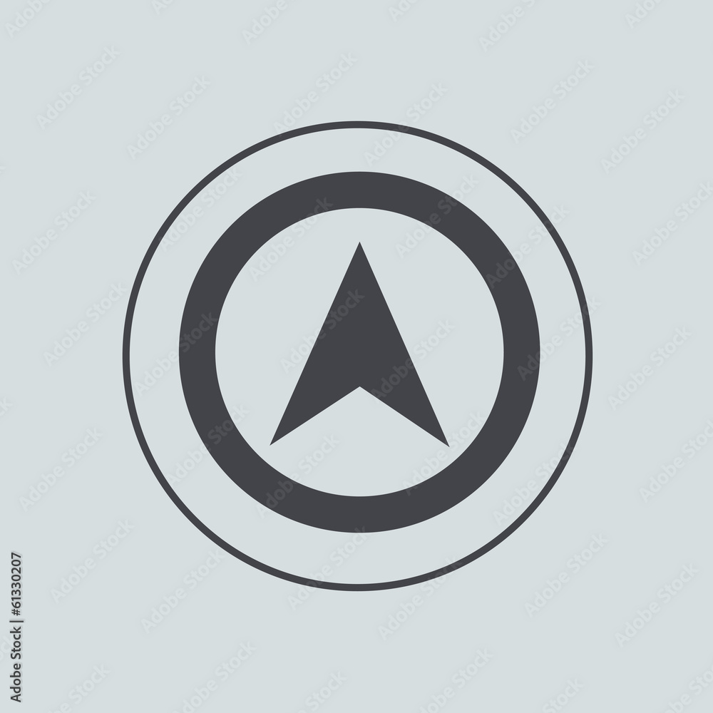 Vector circle icon on gray background. Eps 10 Vector circle icon on gray background. Eps 10