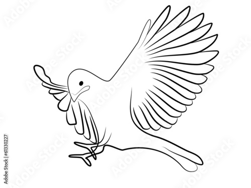Peace Tribal Dove Taube