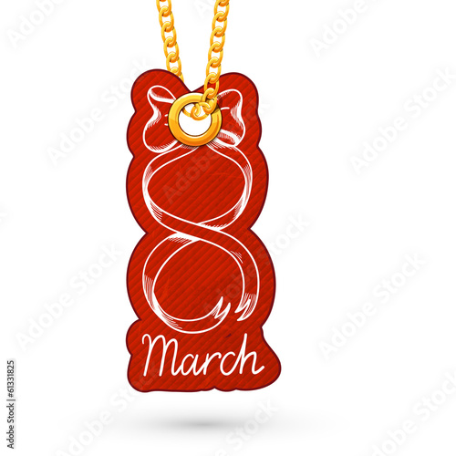 8 march ribbon element.