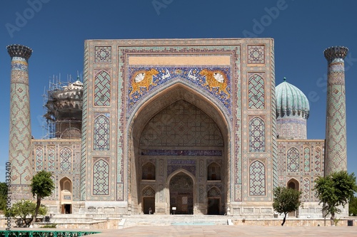 View of Sher-Dor Madrasa, Samarkand