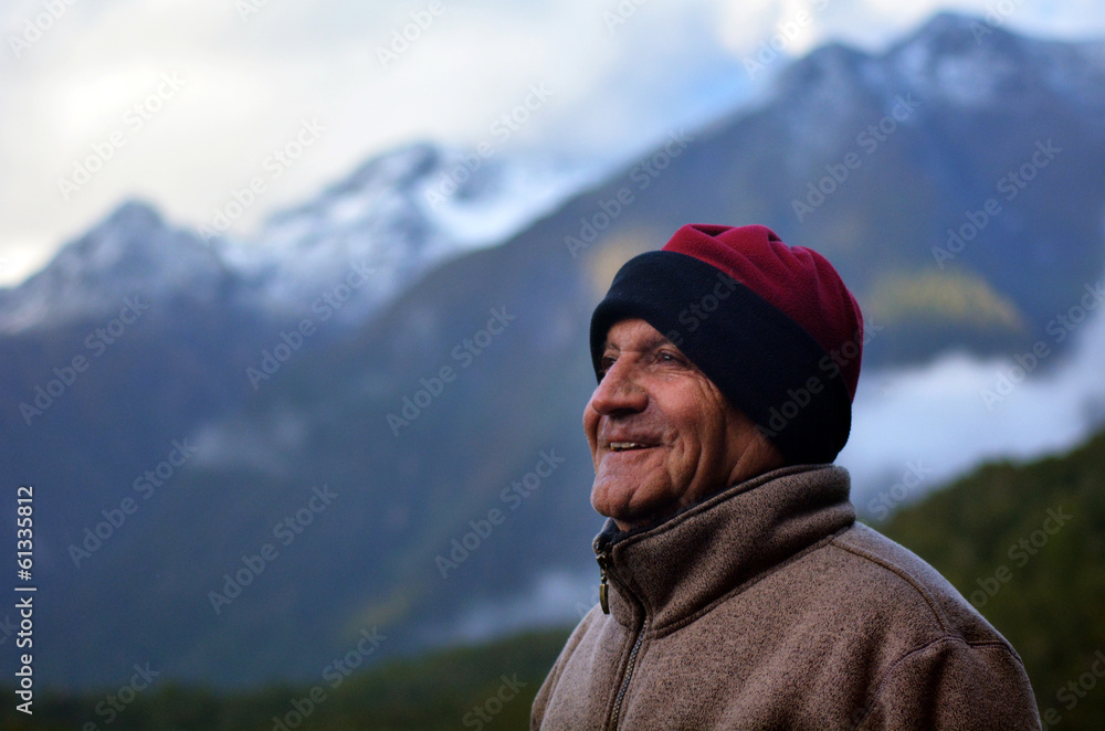 Man hiking